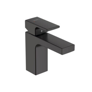 HANSGROHE - Vernis Shape egykaros mosdócsaptelep 100 matt fekete automata lefolyóval