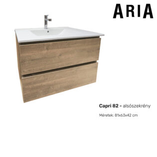 Aria - Capri 82 alsószekrény, mosdó nélkül