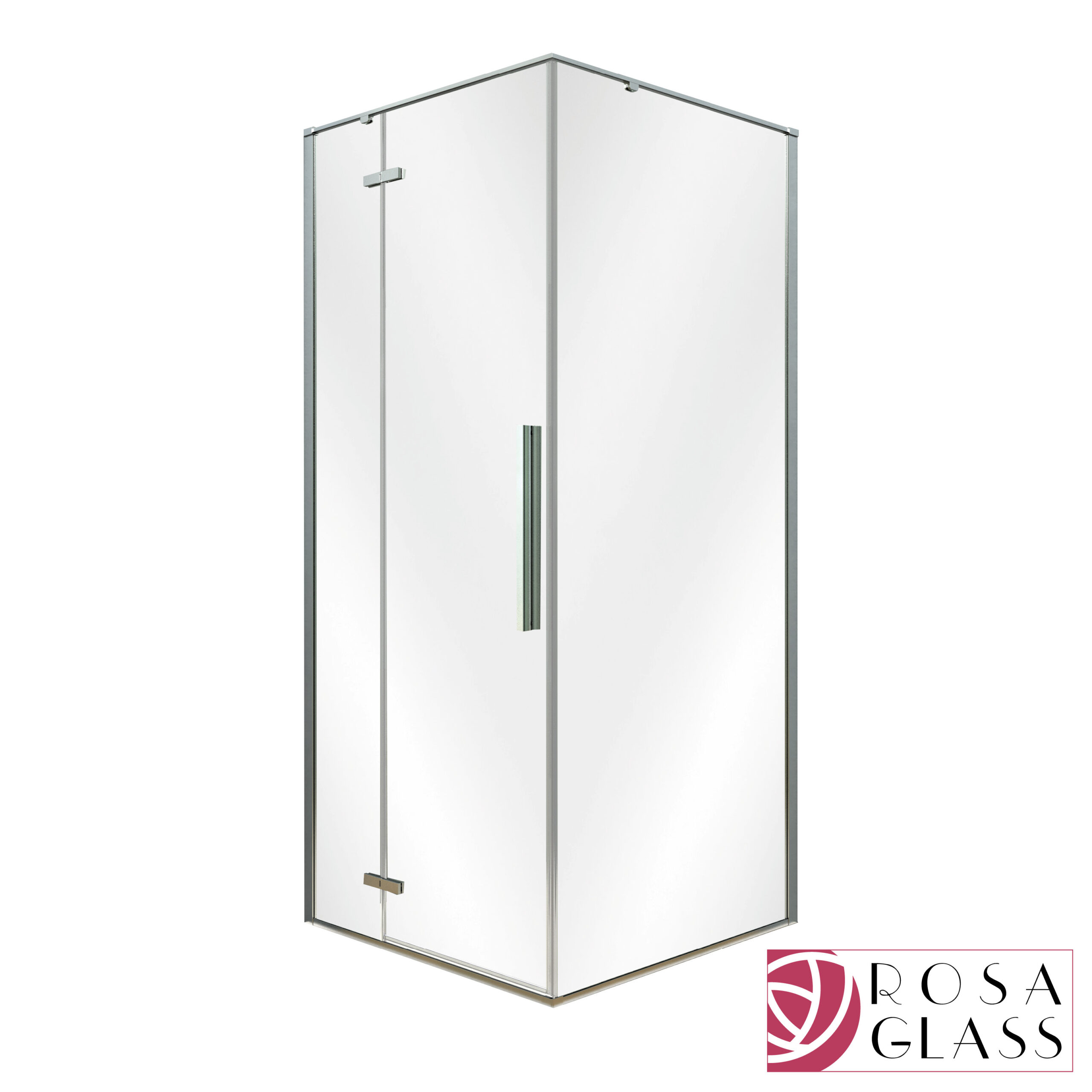 Rosa Glass - Kuba zuhanykabin, króm profillal (80x100x195 cm)