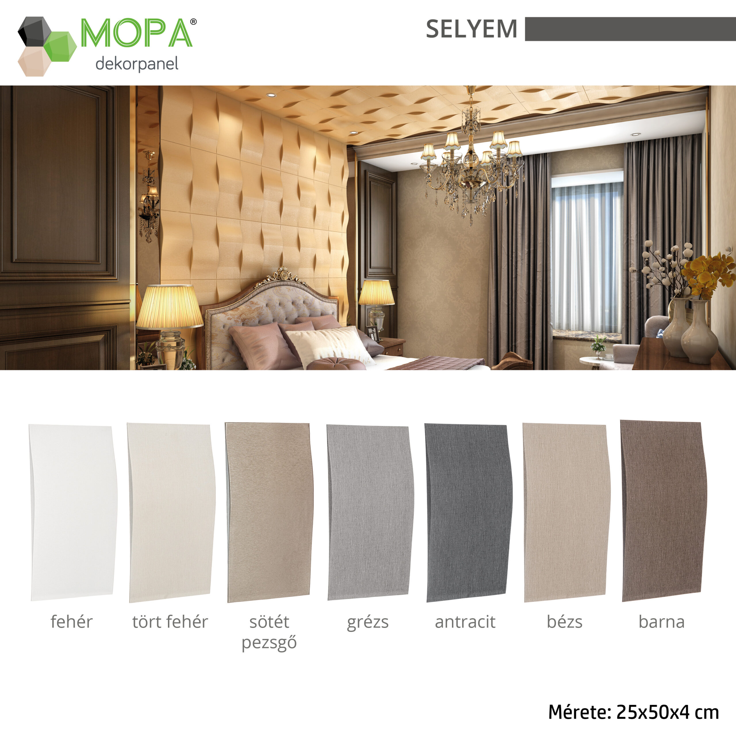 Mopa - Selyem dekorpanel