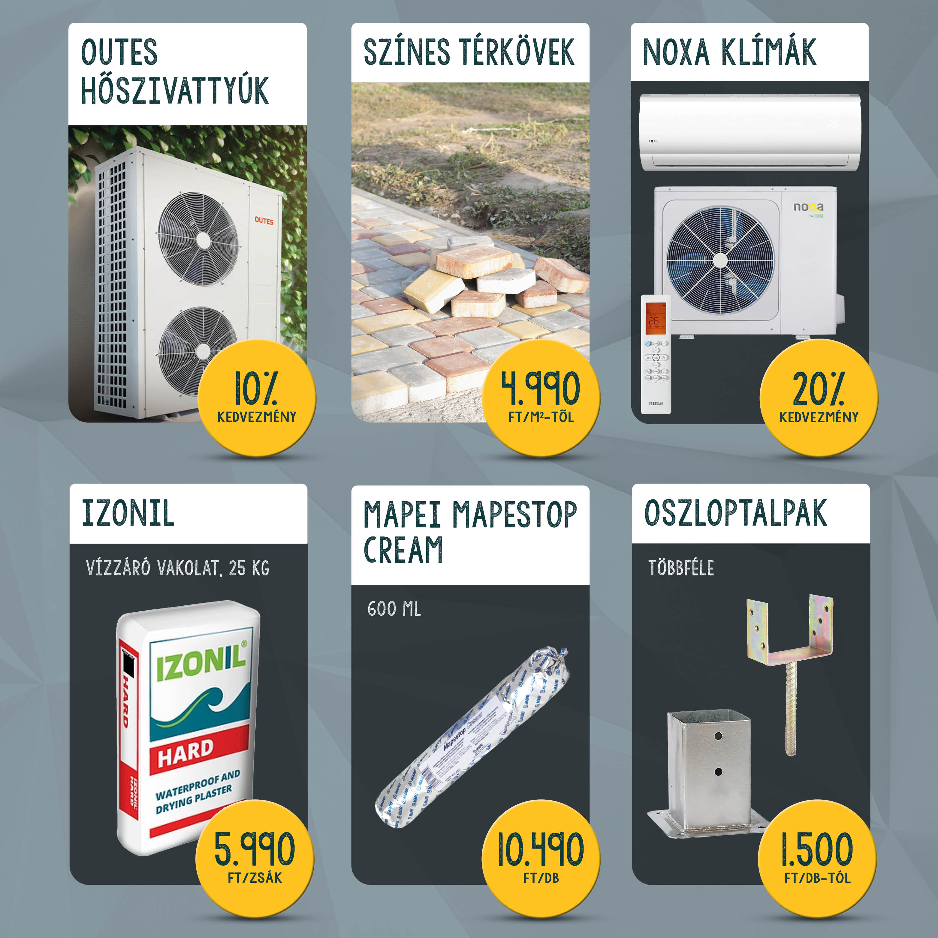 Júniusi kiemelt építóanyag akcióink!