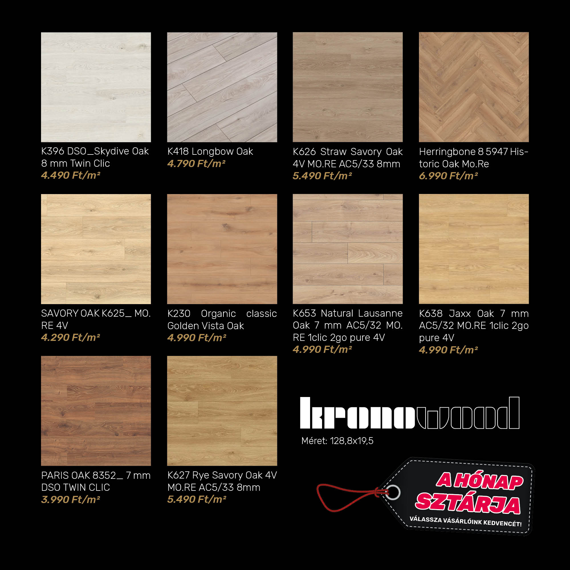 A hónap szárja - Kronowood laminált parketták