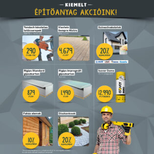 Októberi kiemelt építőanyag akcióink!